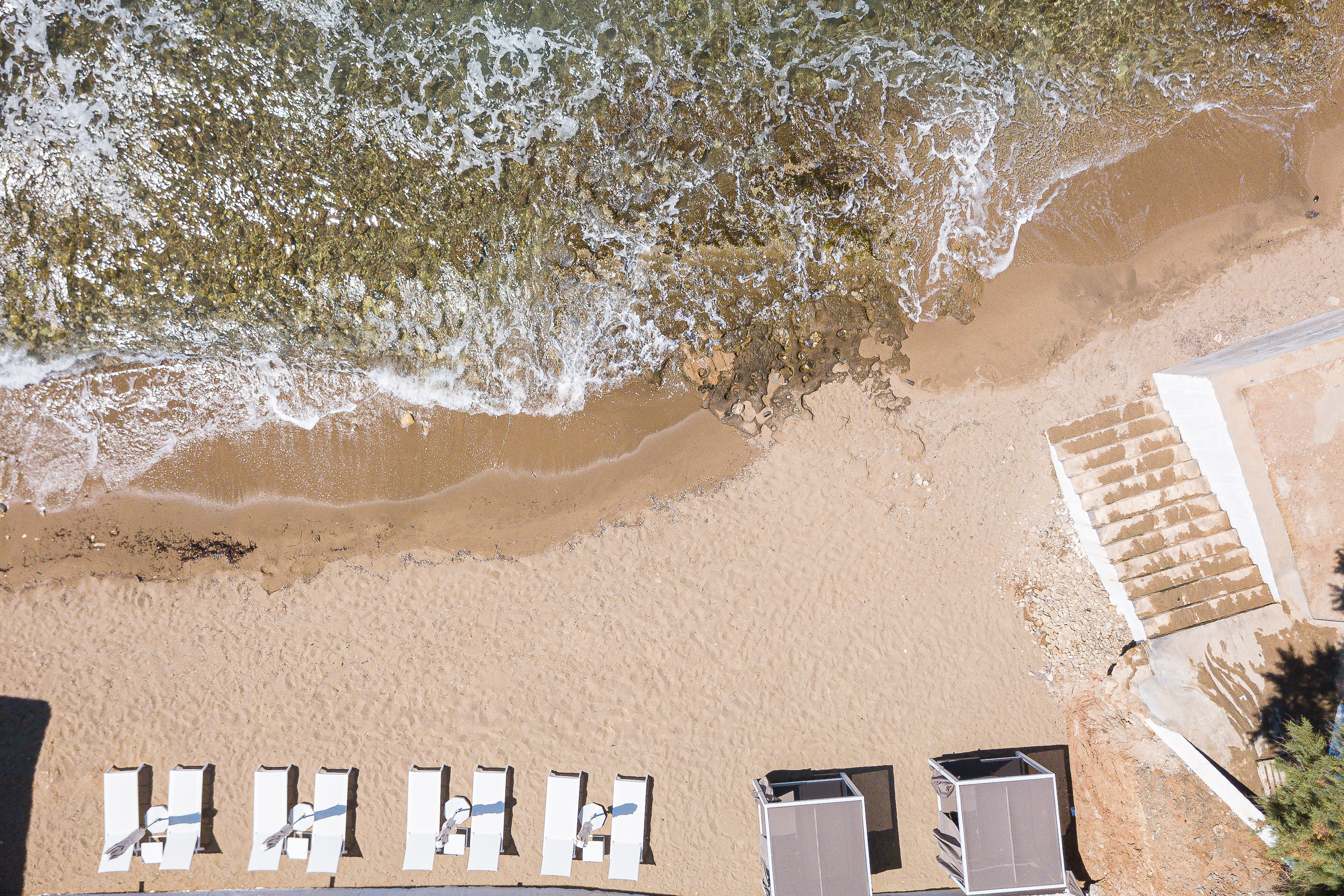 Beach Front Property, sun loungers and gazebo at your exclusivity.