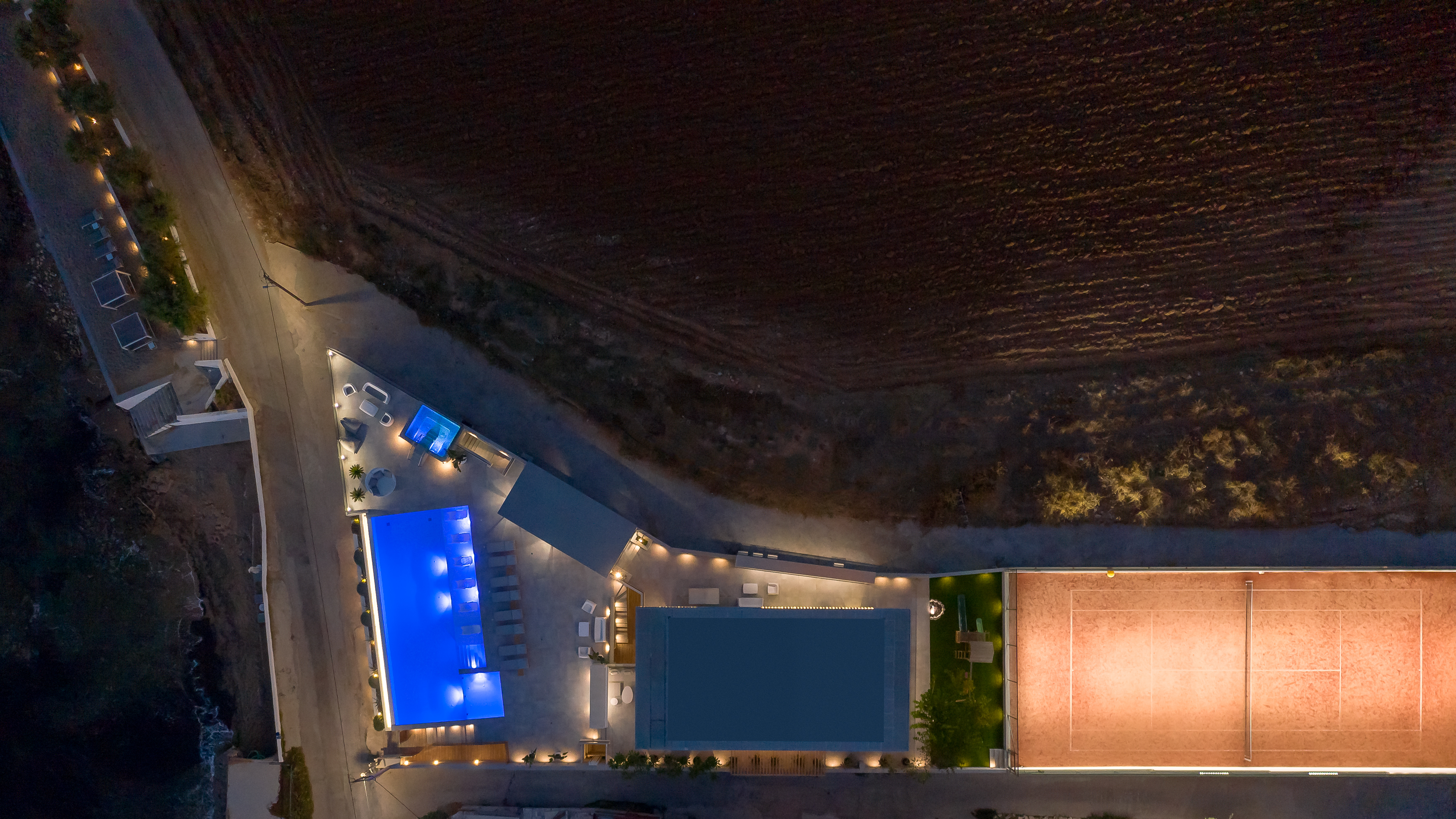 Evening outdoor elements.