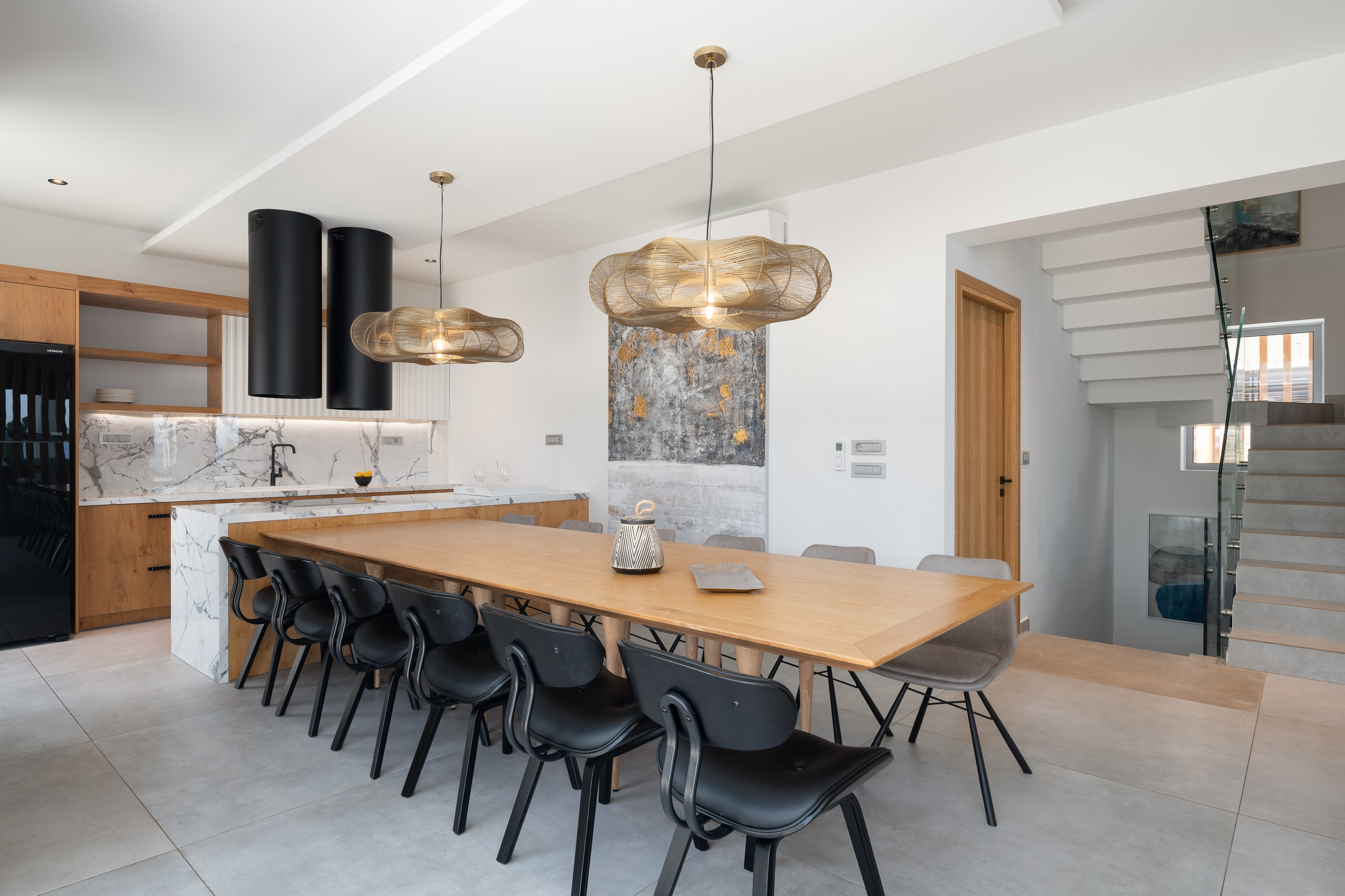 A fully equipped kitchen for culinary creations.