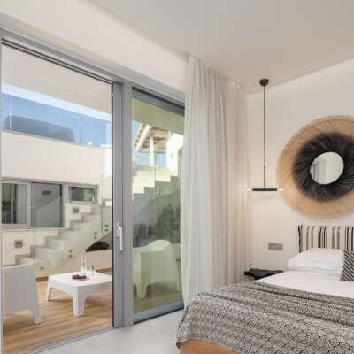 Lower floor. Stimulating bedroom design.