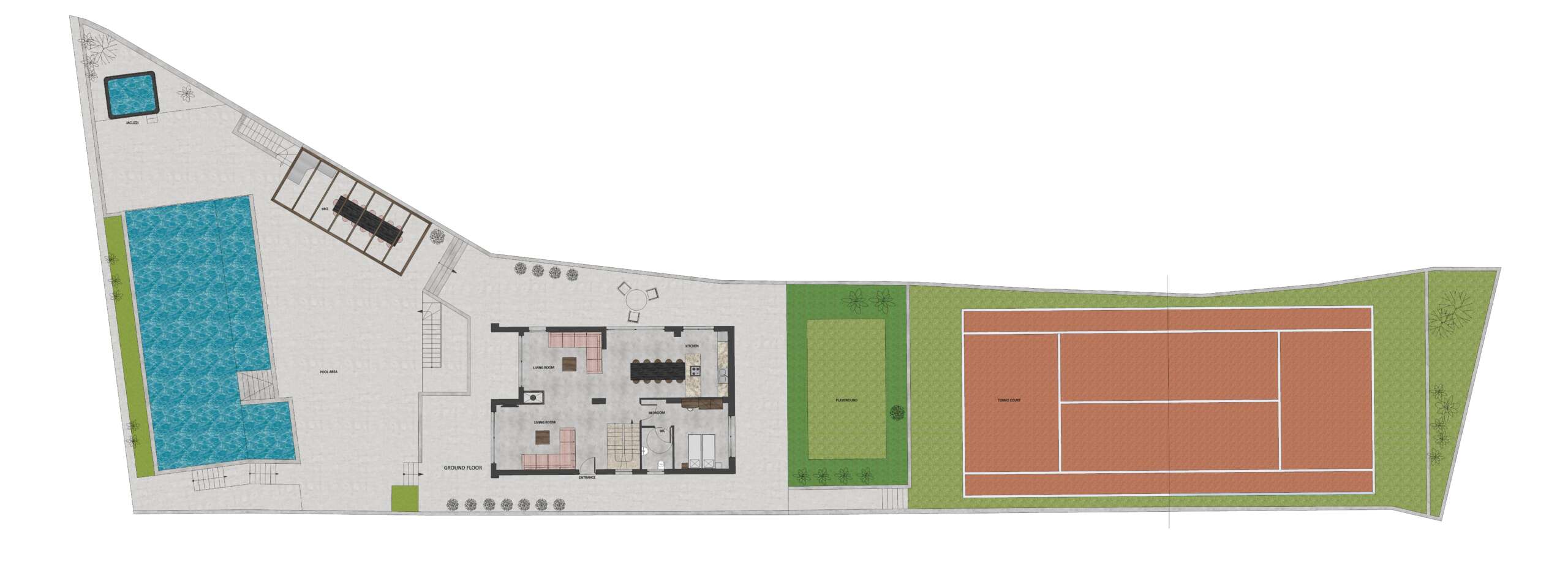Outdoor & Ground Floor Floor Plan
